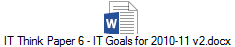IT Think Paper 6 - IT Goals for 2010-11 v2.docx